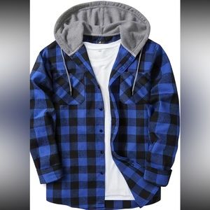 New in the package men’s size XL plaid shirt coat